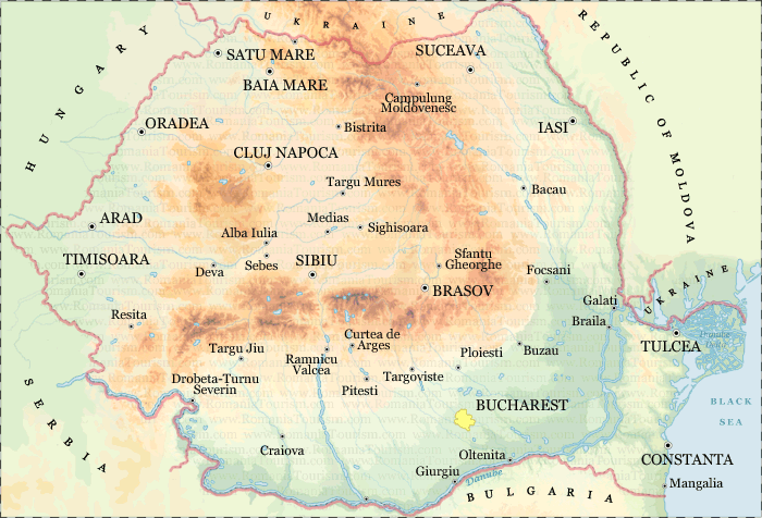 Braşov Romanya haritası
